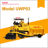 Machine à pavage d'asphalte robuste et durable de 4,5 mètres UEP avec moteur Cummins, design compact, prix bas