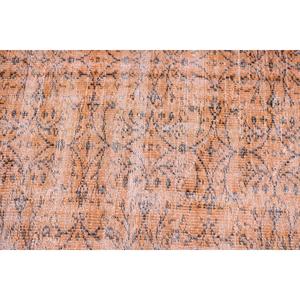 พรมขนาด 3.7x5.9 ฟุต, พรมวินเทจตุรกี, พรมขนสัตว์สีส้ม - Product Image 5