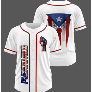 Vente en gros personnalisée, impression numérique par sublimation, maillot de baseball à mailles vierges, maillot de baseball en polyester pour adultes et professionnels - Product Image 4