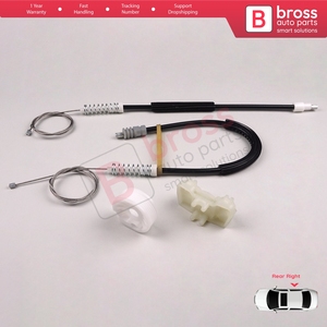Kit de réparation de lève-vitre arrière droit BWR537 pour 607 9D 9U 1999-2010 9224A0 - Product Image 6