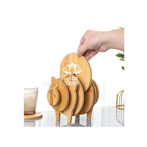 High Quality Wooden Animal <b>Coasters</b> Perfect for Rustic Home Decor - Product Image 1