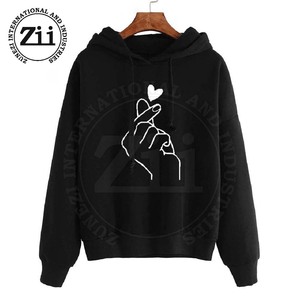 Sweat à capuche imprimé décontracté pour femmes, faible MOQ, meilleure qualité en polaire, personnalisable, prix de gros, fabriqué au Pakistan - Product Image 6