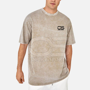 100% coton hommes lavage à l'acide t-shirt pour la rue à la mode et Vintage amoureux hommes lavage à l'acide t-shirt - Product Image 1