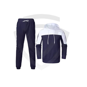 High Quality Unisex Solid Comfortable Breathable Hooded <b>Tracksuit</b> Sets Latest Design Autumn 100% Cotton Lightweight Anti-static - Product Image 1