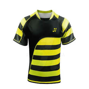 Conjuntos de camiseta de rugby transpirable de poliéster 100% de calidad superior con logotipo y diseño personalizados - Product Image 4