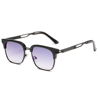 RTS nouveauté métal lunettes de soleil de luxe à la mode pour unisexe protection UV confortable et durable conception de jante complète