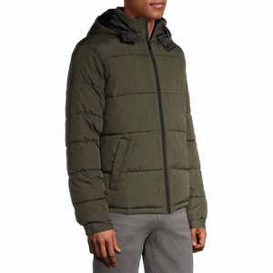 Men's Winter Warm <b>Puffer</b> <b>Jacket</b> Full Sleeve Regular Fit Different Sizes Solid Color Hooded_COLLAR New Design Bubble <b>Jackets</b> - Product Image 5