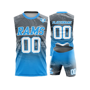 Custom Sublimation Plus Size 7v7 Football Uniform Set Men Adults Breathable Quick Dry Anti-Bacterial Jerseys Shorts Team - Product Image 2