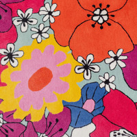 Handgemachte runde Blumen teppich bunte Blume Design Wollte ppich modernes Wohnzimmer Schlafzimmer