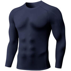 Calidad personalizada de secado rápido, transpirable, ecológico, diseño frontal, camisa Rash Guard UPF50, ajuste de compresión global, pedido mínimo - Product Image 3