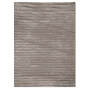 Alfombra de Lana Gris y Negra a Rayas, Clásica, de 10 mm, Suave, para el Hogar, para Adolescentes, Rectangular, para Pasillo, Tejida a Mano, Hwt-78 - Product Image 1