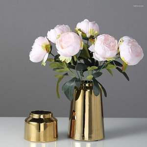 Vases à fleurs en métal faits à la main avec des conceptions modernes ou rustiques idéales pour l'accessoire de table à la maison - Product Image 5
