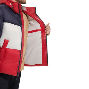 High Quality Custom Men's Winter Jacket Plus Size Waterproof <b>Bubble</b> <b>Coat</b> with Shiny <b>Bubble</b> Design Canvas Fabric - Product Image 4