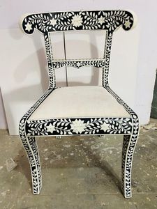 Bone Inlay designs artisanat tradition personnalisée Floral Table de chevet Cabinet Os Incrustation Table Meubles de salon de l'Inde - Product Image 3