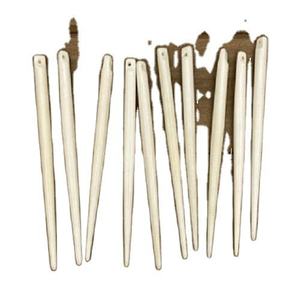 Aiguilles en os de buffle naturelles, faites à la main, écologiques, de qualité supérieure - Design moderne pour la décoration de fêtes et de mariages - Product Image 3