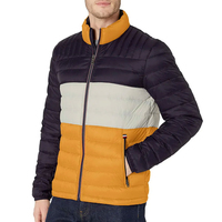 Veste d'hiver matelassée pour homme, décontractée, élégante, de qualité supérieure, durable, avec broderie sur le devant, design personnalisable et caractéristiques coupe-vent