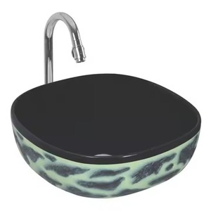 Lavabo de table en céramique de style américain Lavabo classique Lavabo en porcelaine Articles sanitaires décoratifs - Product Image 5