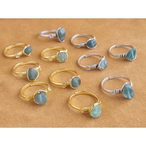 Gold and Silver Plated Fashion <b>Rings</b> with Unique Stone Design for Resale - Product Image 2