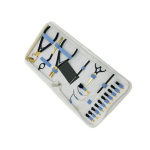 Ensemble d'outils pour extensions de cheveux en acier inoxydable bleu foncé, kit d'application professionnel de micro-liens comprenant des pinces, des ciseaux et un crochet de traction - Product Image 5