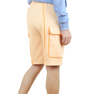 กางเกงขาสั้นออกกำลังกายสำหรับผู้ชายปรับแต่งได้ลายพื้นสไตล์ลำลอง - Product Image 4