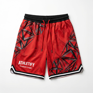 Gym Basketball Mesh Shorts Joggers Pour Hommes Fitness Workout Athletic Clothing For Indoor Outdoor Sports Activity - Product Image 2