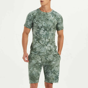 Vente en gros T-shirts surdimensionnés boutonnés en nylon Ensembles deux pièces pantalons courts pour hommes Ensemble chemise et short pour hommes sérigraphie personnalisés - Product Image 4