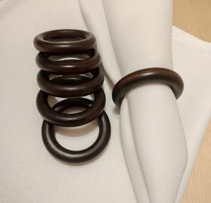 Rond de serviette classique Design unique en bois avec perles Support de tissu de meilleure qualité pour les mariages de décoration de la maison - Product Image 6