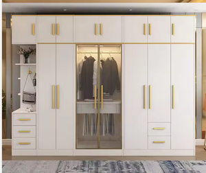 Venta Directa de Fábrica en China, Armarios Modernos y Económicos de Estilo Shaker Blanco para Vestidores, Fabricados en China - Product Image 6