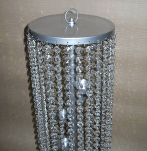 metal table top <b>chandelier</b> wedding <b>candle</b> holder Table top <b>chandelier</b> <b>candle</b> stand Handmade aluminum <b>candle</b> holder - Product Image 4