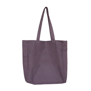 Bolso de compras de moda de hombro de gran capacidad para mujer, bolso de lona con logotipo personalizado impreso, bolso de lona de algodón de Color Natural reciclable - Product Image 2