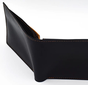 GENTS GARB Cartera de cuero de vaca genuino para hombre Durable Cierre personalizado de alta calidad Forro de cuero genuino de gran capacidad - Product Image 3