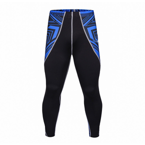 Vente en gros de leggings de compression longs pour hommes, pantalons de course à pied, de gymnastique/yoga pour hommes, vêtements de gym à séchage rapide, collants leggings pour hommes - Product Image 1
