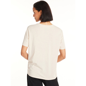 Custom Women's Vintage Quality Short Sleeve T-Shirts Streetwear Heavy Denim Flannel Fabric Digital Printing Hole Decoration <b>Tops</b> - Product Image 3