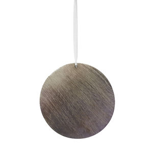 Adorno colgante de Metal blanco hecho a mano, decoración navideña personalizada - Product Image 2