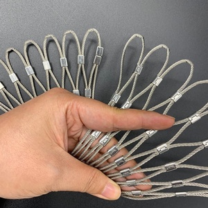 Giá bán buôn cho 50*92 mét đường chéo Kích thước dây thép không gỉ Rope ferrule lưới cho lưới an toàn và sở thú - Product Image 4