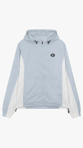 Conjunto de Sudadera con Capucha y Pantalones Cortos Cortavientos de Nailon Arrugado Sólido de Invierno Personalizado con Logotipo Personalizado, Chándal Deportivo para Hombre - Product Image 6
