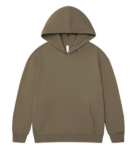 Top personalizable de alta calidad al por mayor logotipo personalizado 500gsm algodón en blanco liso de gran tamaño Drop Shoulder Hoodies para hombres - Product Image 1