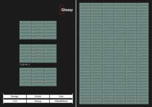 Azulejos cerámicos arquitectónicos de 300x600 mm para pared, baño, cocina, acabado brillante, mate, textura de azúcar tallado, diseño de pared interior de lujo. - Product Image 4