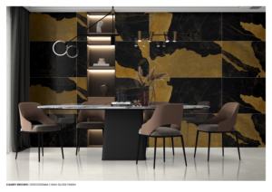 Carreaux en porcelaine émaillée à surface brillante de conception italienne CAMRY BROWN - Product Image 2