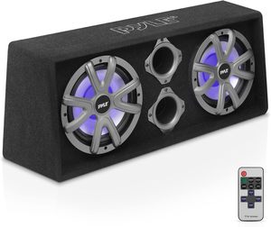 Fournisseur vérifié KH Original Système de caisson de basses double de 10 pouces - Boîtier de subwoofer audio à montage fin de 500 watts - Product Image 3