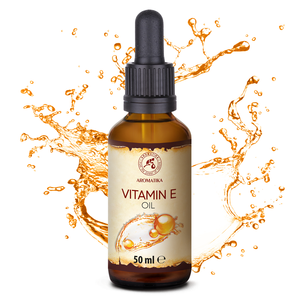 Huile de beauté à la vitamine E Aromatika 50 ml, flacon compte-gouttes, huile pour le visage au tocophérol pour les rides, les pattes d'oie et le contour des yeux - Product Image 1