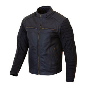 Wholesale Plus Size <b>Thin</b> Winter Motorbike Cow Skin Leather <b>Jacket</b> <b>Waterproof</b> Breathable Outdoor Use Stand Collar Men Racing - Product Image 1