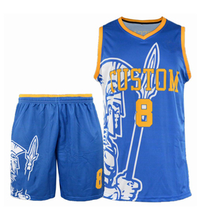 Conjunto de ropa deportiva sublimada personalizada directa de fábrica con malla que absorbe la humedad para uniformes de baloncesto de equipos y clubes - Product Image 6