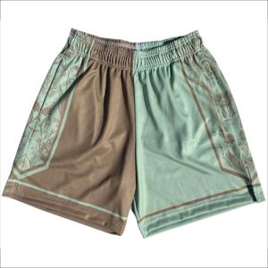 Shorts de conception graphique imprimés pour hommes Shorts de haute qualité pour hommes Summer Mesh Basketball Fitness Athletic Workout Gym Shorts - Product Image 3