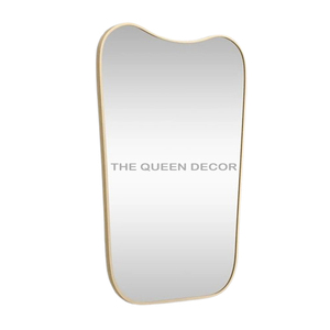 Espejo de pared decorativo para el hogar con diseño antiguo Chapado en plata con forma ovalada de Metal de aluminio moderno Venta caliente de la más alta calidad - Product Image 4