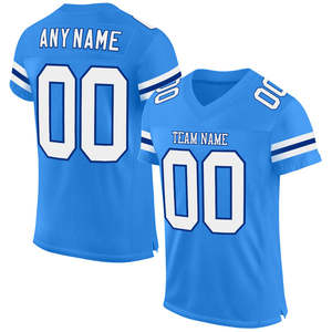 Maillot de football américain unisexe, court, confortable, durable, grande taille, athlétique, personnalisable, design sublimé, brodé, 100% - Product Image 5
