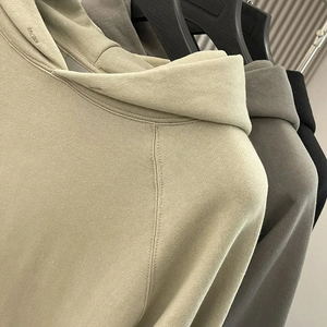 Marca privada 100% algodón terciopelo talla grande chándal patrón sólido ropa de lana de invierno - Product Image 6