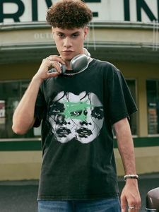 Camisetas gráficas de gran tamaño de diseño personalizado OEM 100% algodón manga corta impresa transpirable ecológico - Product Image 3