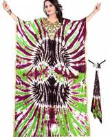 Robe longue africaine tie-dye batiki kaftan thaïlandaise rétro hippie bohème hawaïenne en rayonne, style gypsy, tailles M-L-XL-2XL