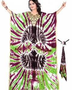 African Hand Tie Dye Batiki Kaftan Thai Retro HIPPIE BOHO HAWAII MAXI VESTIDO TAMAÑO LIBRE Kaftan Gypsy Long Maxi Vestidos Bahamas - Product Image 3
